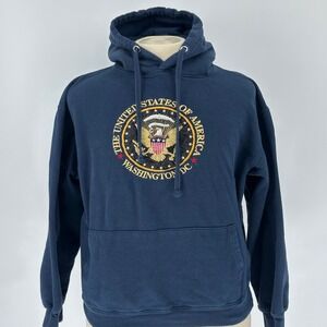 United States Of America Presidential Seal Navy Blue Youth Hoodie XL